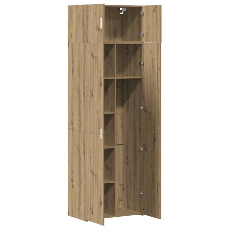 Storage Cabinet 70X42.5X225 Cm Engineered Wood, Artisan Oak