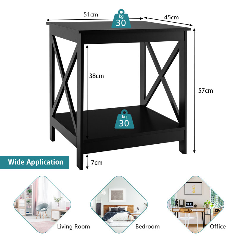 End Table, Black