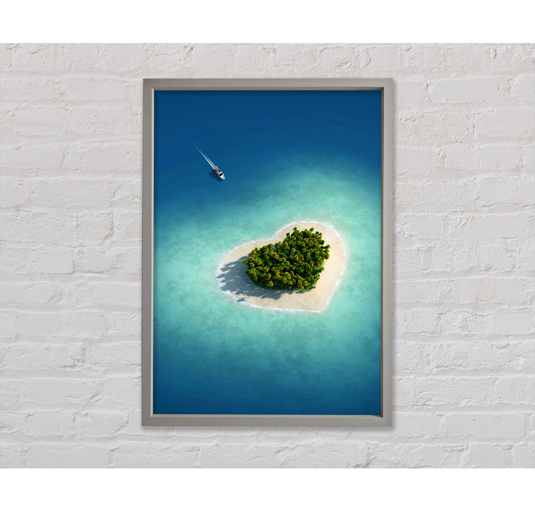 Lovers Island Gerahmter Druck Wandkunst