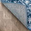 Tapis bleu clair à médaillon bohémien Dazzle-42025914