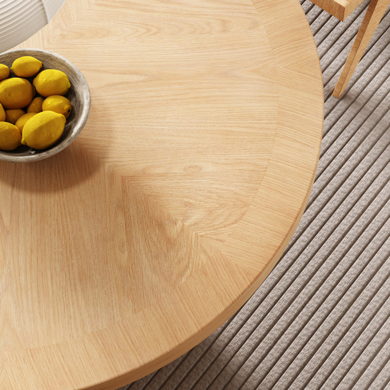 Coulston 48"L Round Dining Table, Natural