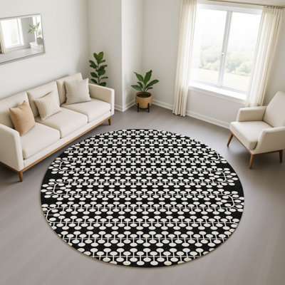 Tapis géométrique lavable à la machine de qualité supérieure Mayfield AMF2247