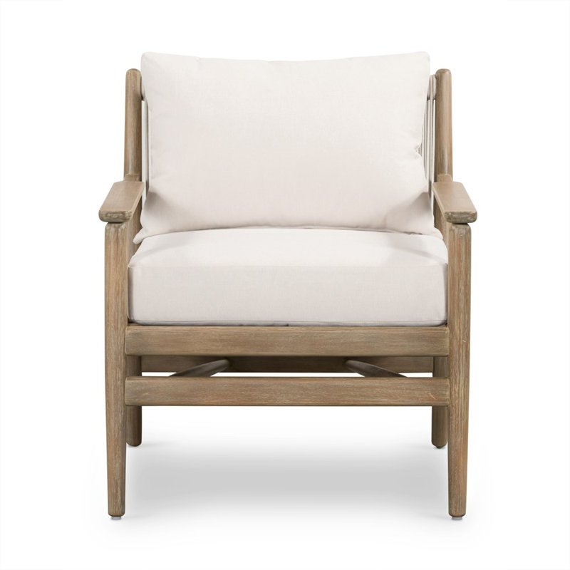 Chaise de patio avec coussins Baltzer