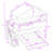 Twin Over Full L-Shaped House Bunk Bed With Storage Staircase And Blackboard-1114434197