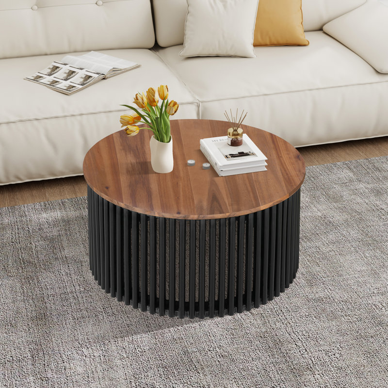 Mishia Acacia Solid Wood Coffee Table