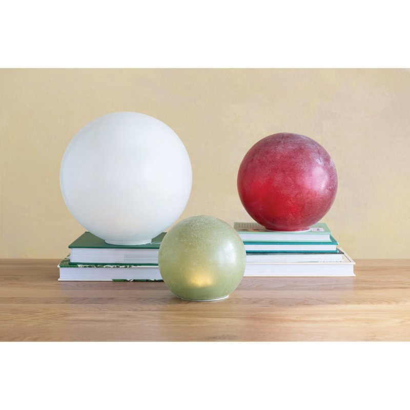 Frosted Glass Globe With LED Light