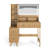 Makeup Vanity with LED Mirror & Built-In Outlets, Vanity With 4 Drawers and Display Shelf
