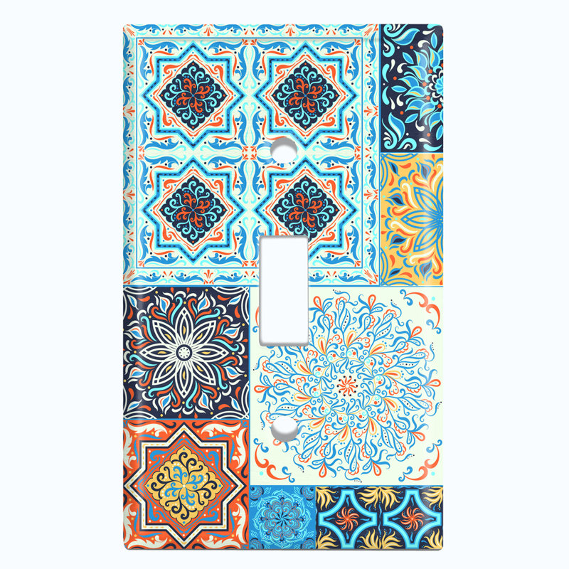 Patterned Toggle Light Switch Standard Wall Plate