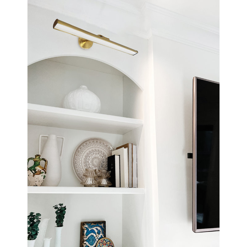 Reina LED Picture Light, Aged Brass, 2.75" H x 24" W x 9" D
