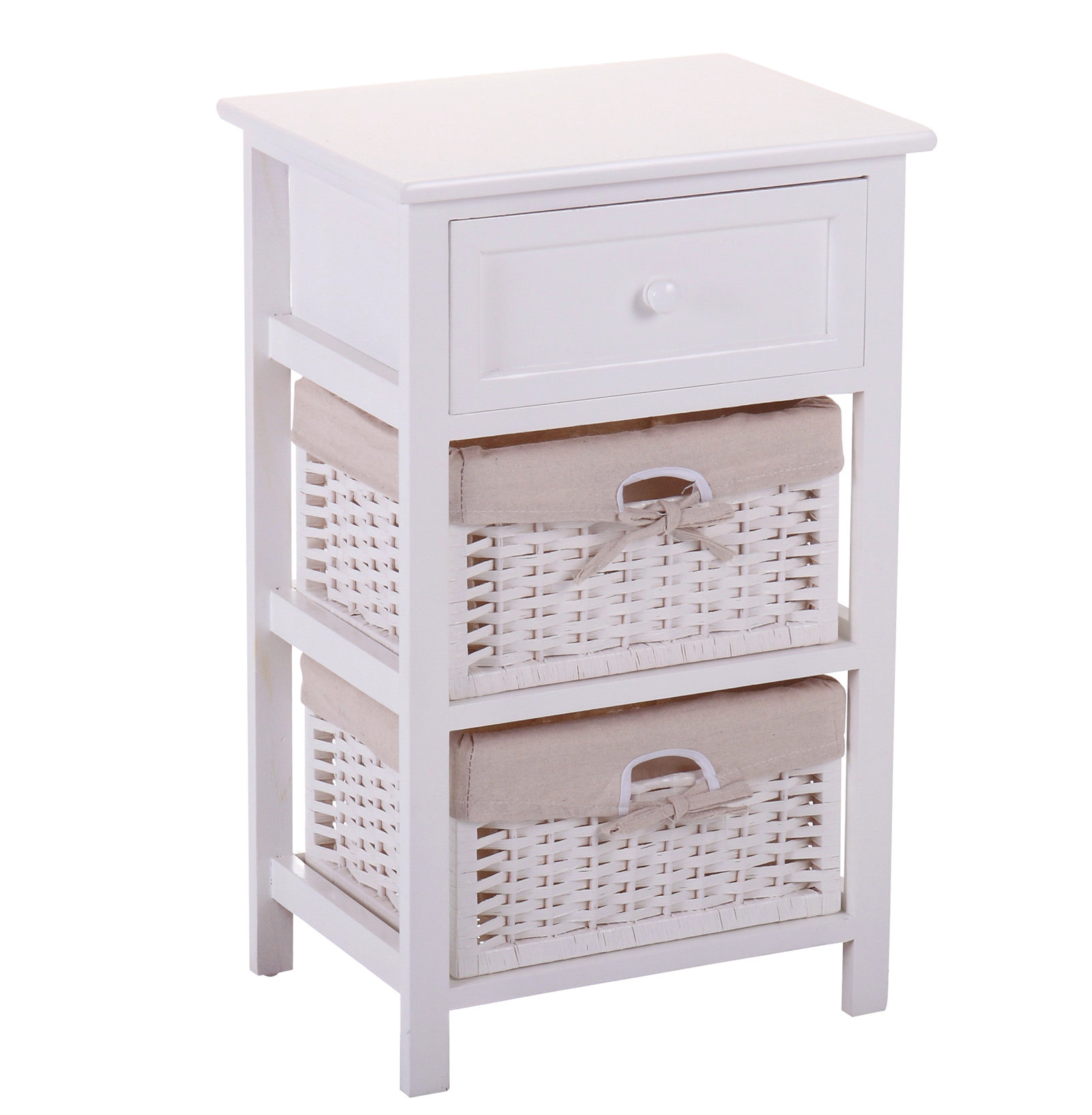 Highland Dunes Apollo 1 Drawer Nightstand in White Wayfair Canada