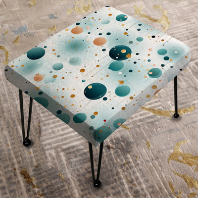 Mystic Enchantment Polka Dots Pattern - Polka Dots Rectangle Ottoman