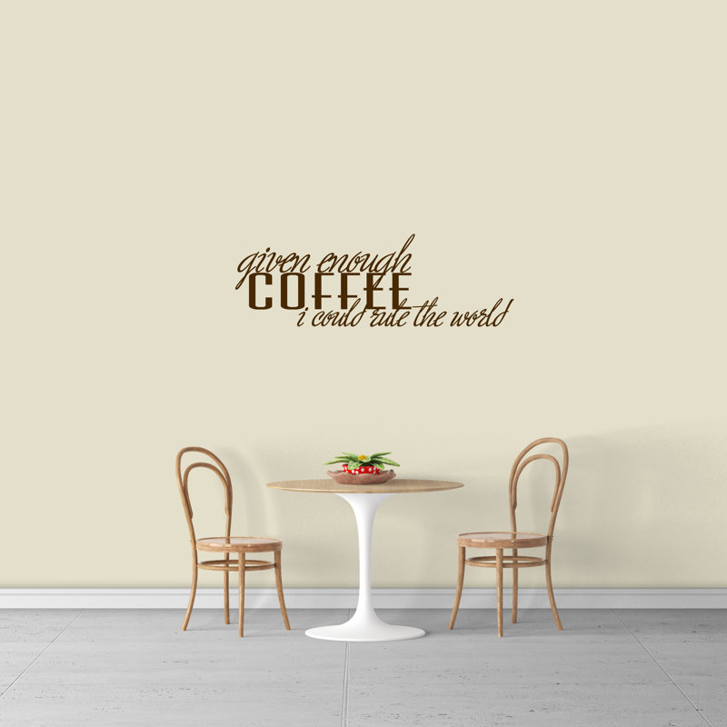 Décalcomanie murale assez basse indiquée Beverlin, Brun chocolat