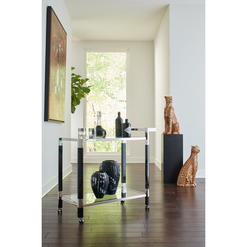 Glass Table Vase, 14" H x 9" W x 9" D