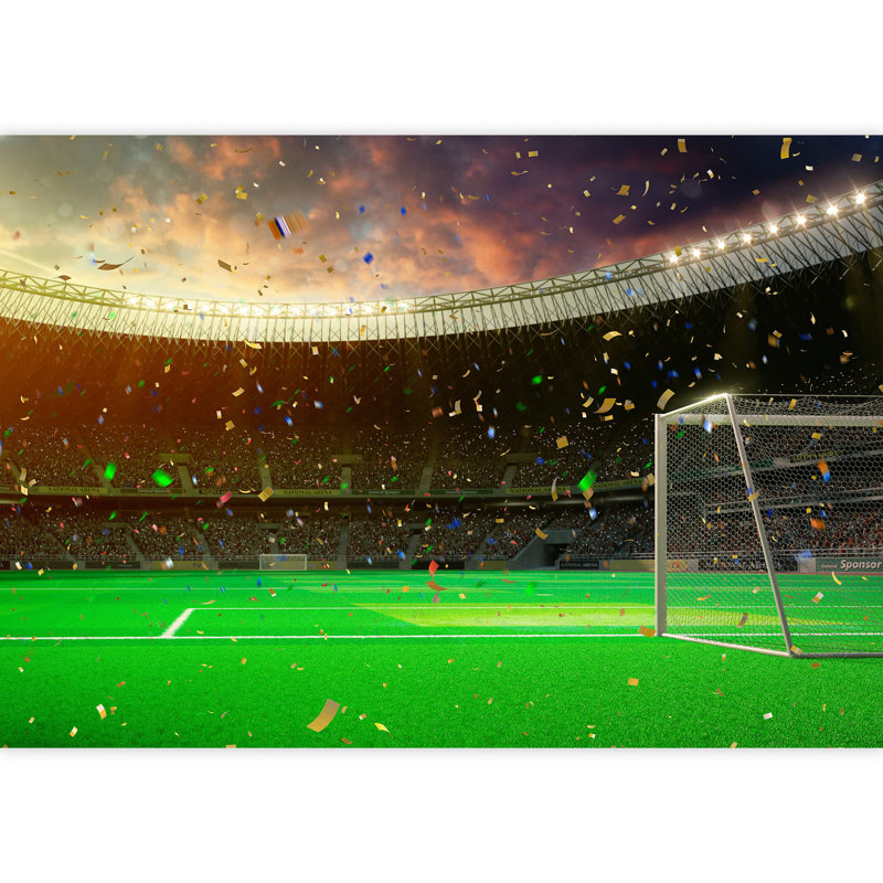 Grand papier peint adhésif autocollant Stadium, L 66 po x l 96 po