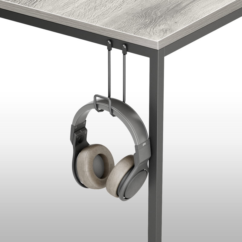 Computer Desk, 122cm H x 160cm W x 64cm D, Grey Wash