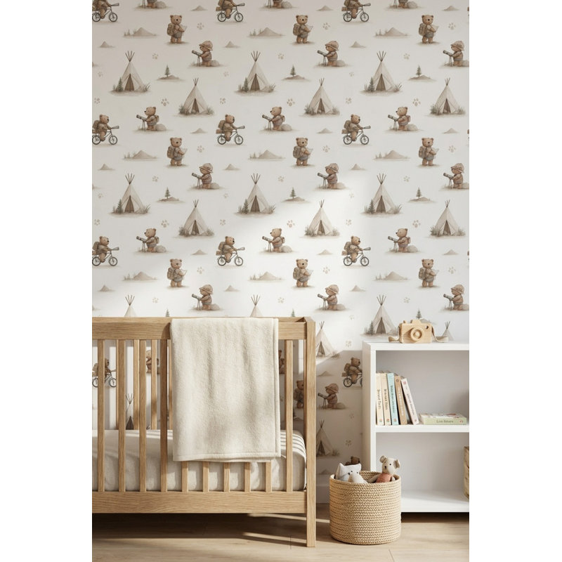 Papier peint Teddy Bears Adventure, Peler et coller