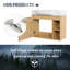 Meuble-lavabo de salle de bain avec lavabo en céramique blanc, armoire de salle de bain murale avec porte à fermeture en douceur et tablette de rangement ouverte pour les petits espaces-129434509-129434508