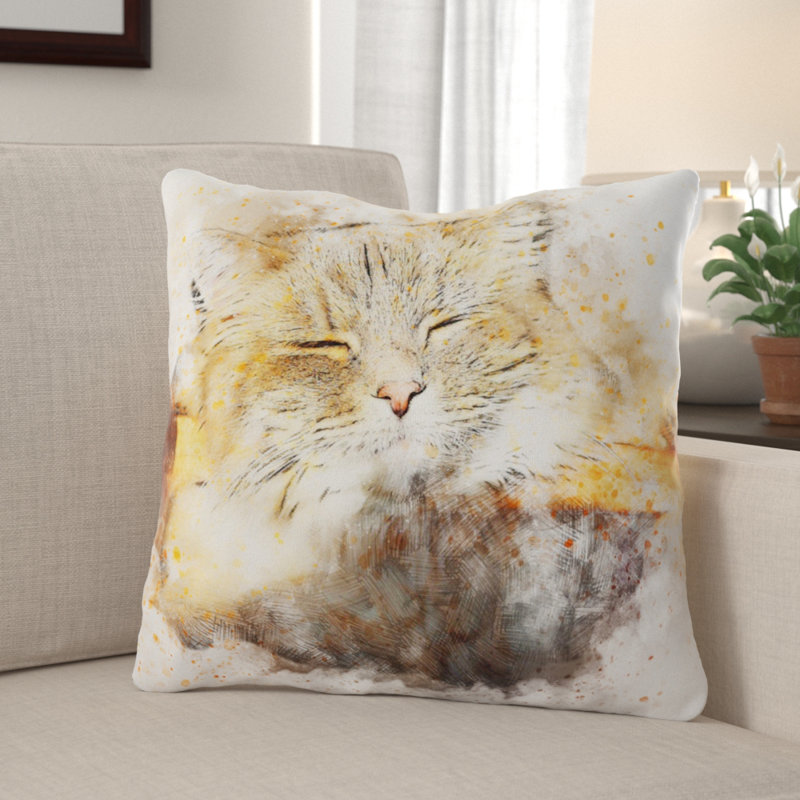 Outdoor Reversible Throw Pillow, Microsuede, Indoor