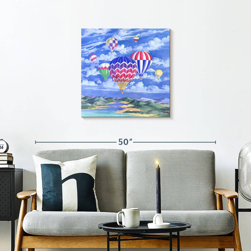 Mehar ballons, peinture, H 24 po x l 24 po