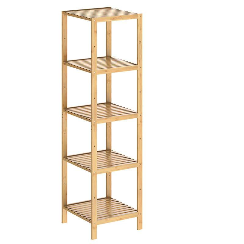 Dingler Bamboo Freestanding Bathroom Shelves