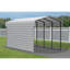 Abri d'auto en acier avec 1 ensemble de parois latérales, 10 x 20 x 9-100015460