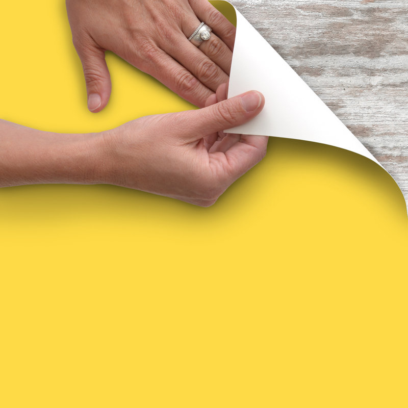 Creative Covering Adhesive Solid Colour Shelf Liner, Yellow