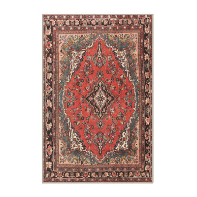 Tapis traditionnel mehroon/noir/bleu