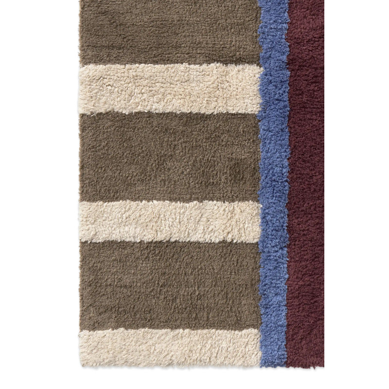 Handmade Cotton Striped Area Rug, Runner 2'8" x 7'7"