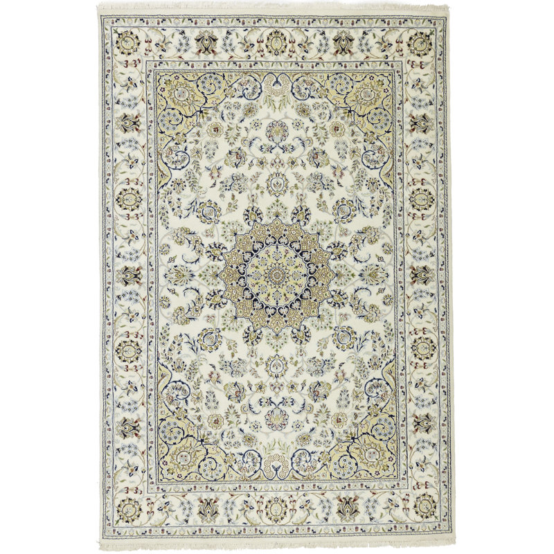 Tapis crème crème Indo-Nain