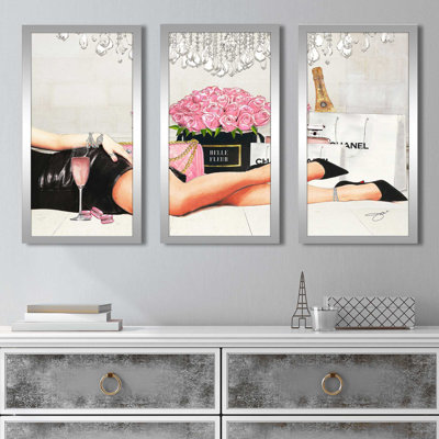 " The Finer Things " 3 Piece Art Graphic Art Print
