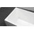 51" Streamline Soaking Glossy White Acrylic Freestanding Bathtub, Bamboo Tray, Drain-103682562