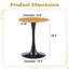 Tables de salle à manger modernes peu encombrantes, cercle en bois MDF pour les petites cuisines
