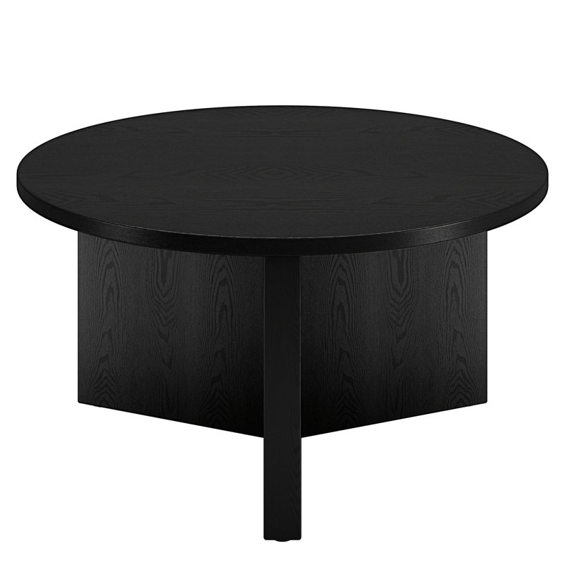 Kjartan Pedestal Coffee Table, Black