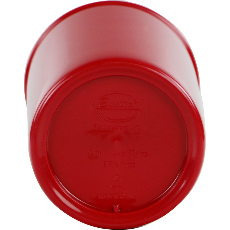 Reston Lloyd Plastic Utensil Crock Set, Red