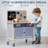 Wooden Toy Workbench, Large Children's Wooden Play Tool, Pretend Play Creative Building Set