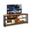 TV Stand Cabinet with LED Lights, Industrial Corner Unit for TVs up to 55"-1227748991
