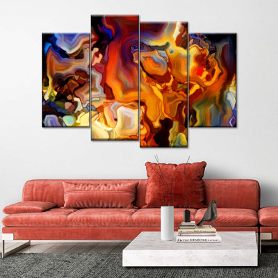 Impression abstraite sur toile abstraite
