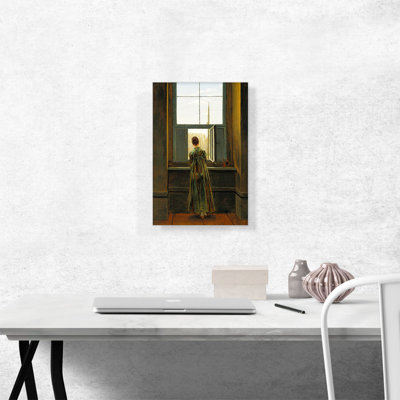 " Woman At A Window 1822 " by Caspar David Friedrich Painting Print