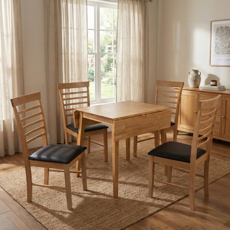 Bowerbank 4 - Person Drop Leaf Dining Set