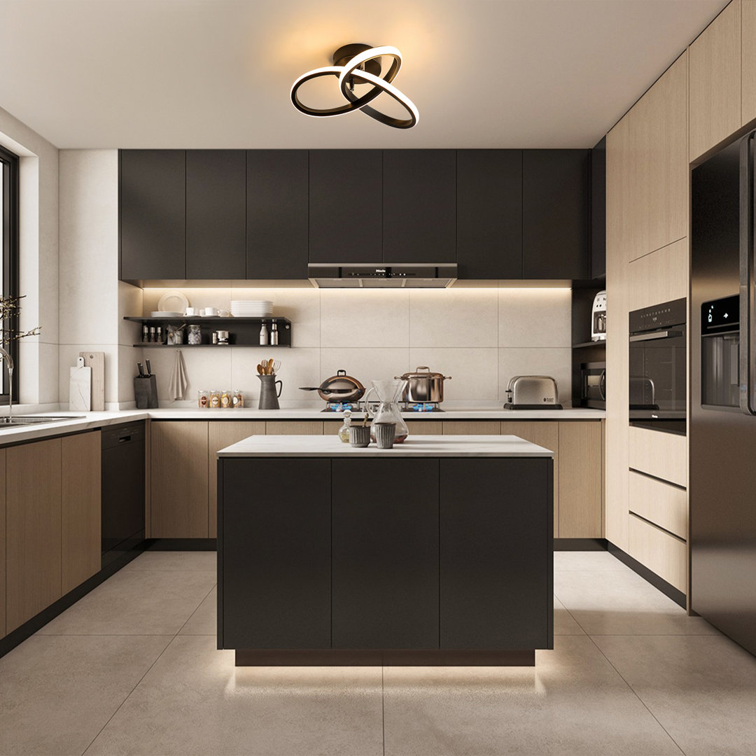 Kudolo 24cm LED Integrated Semi Flush Mount