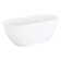 Hibiscus Oval Acrylic Soaking Freestanding Tub with Integrated Drain, Overflow and Tap Deck