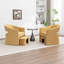 Fauteuil demi-tonneau rembourré avec repose-pieds-738636736