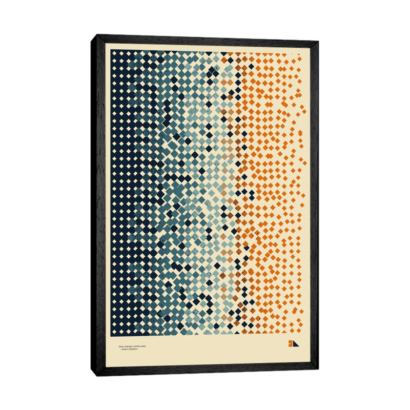 Entropy - Print on Canvas, Black Framed, 152.5 cm H x 101.5 cm W