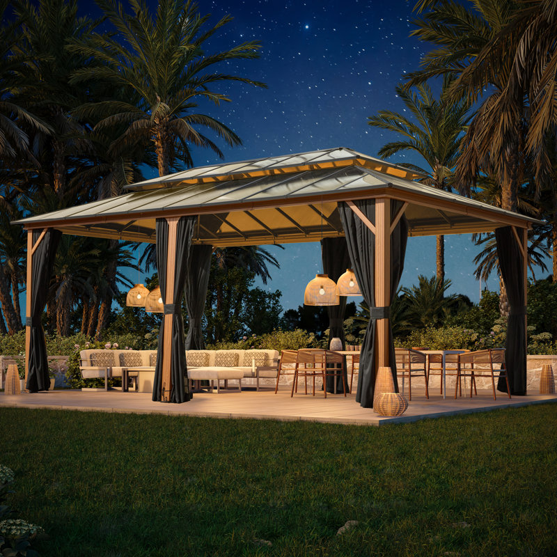 20 Ft. W x 12 Ft. D Aluminum Patio Gazebo