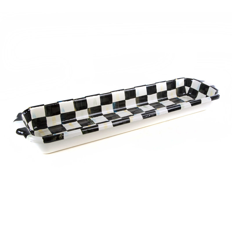 Courtly Check Baguette Tray, Black/White