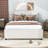 Wildo Linen Upholstered Platform Bed with Trundle And Headboard-874361540-874361542