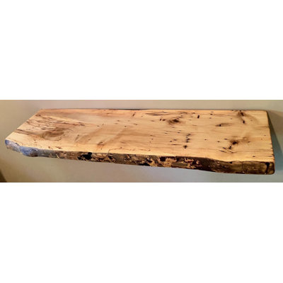 Maple Floating Shelf with Live Edge