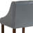 24" High Transitional Full Back Wooden Counter Height Stool with Accent Nail Trim-84895865-90139913