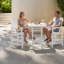 Ensemble de bar de patio durable en Hdpe 3 pièces, style moderne pour l'extérieur