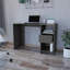 Bureau d'ordinateur Odessa avec tiroir simple et rangement ouvert, finition élégante en chêne fumé pour bureau à domicile moderne-1968687009